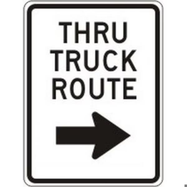 Accuform FACILITY TRAFFIC SIGN THRU TRUCK FRR233HP FRR233HP - main